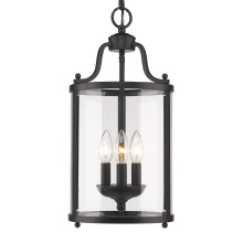 Golden 1157-3P BLK - Golden Lighting Payton 3-light Pendant in Matte Black